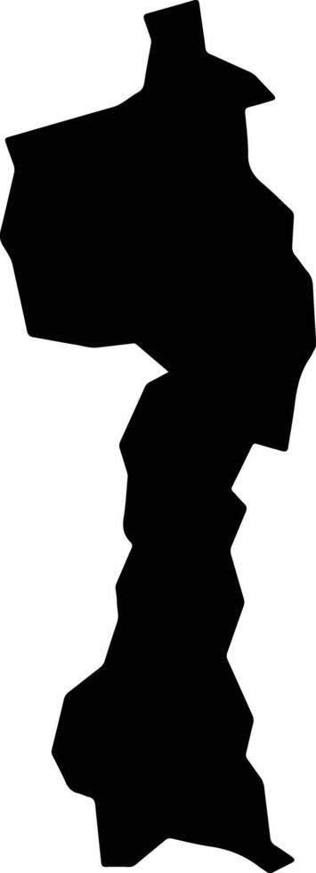 Papanduva Brazil silhouette map vector