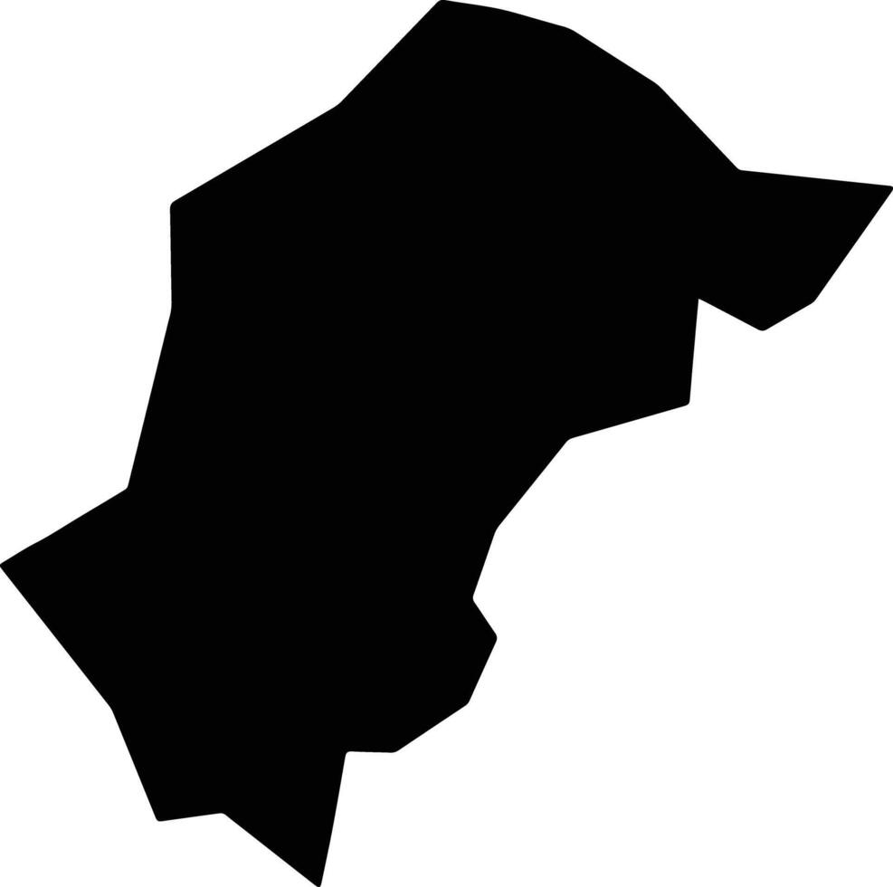 Papar Malaysia silhouette map vector