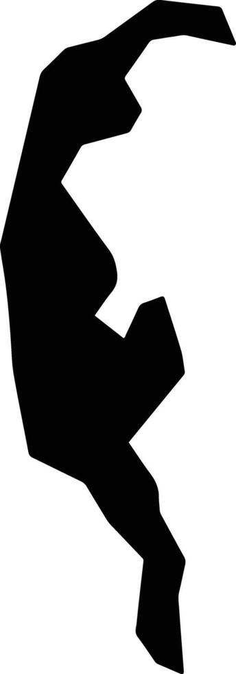 Papine Jamaica silhouette map vector