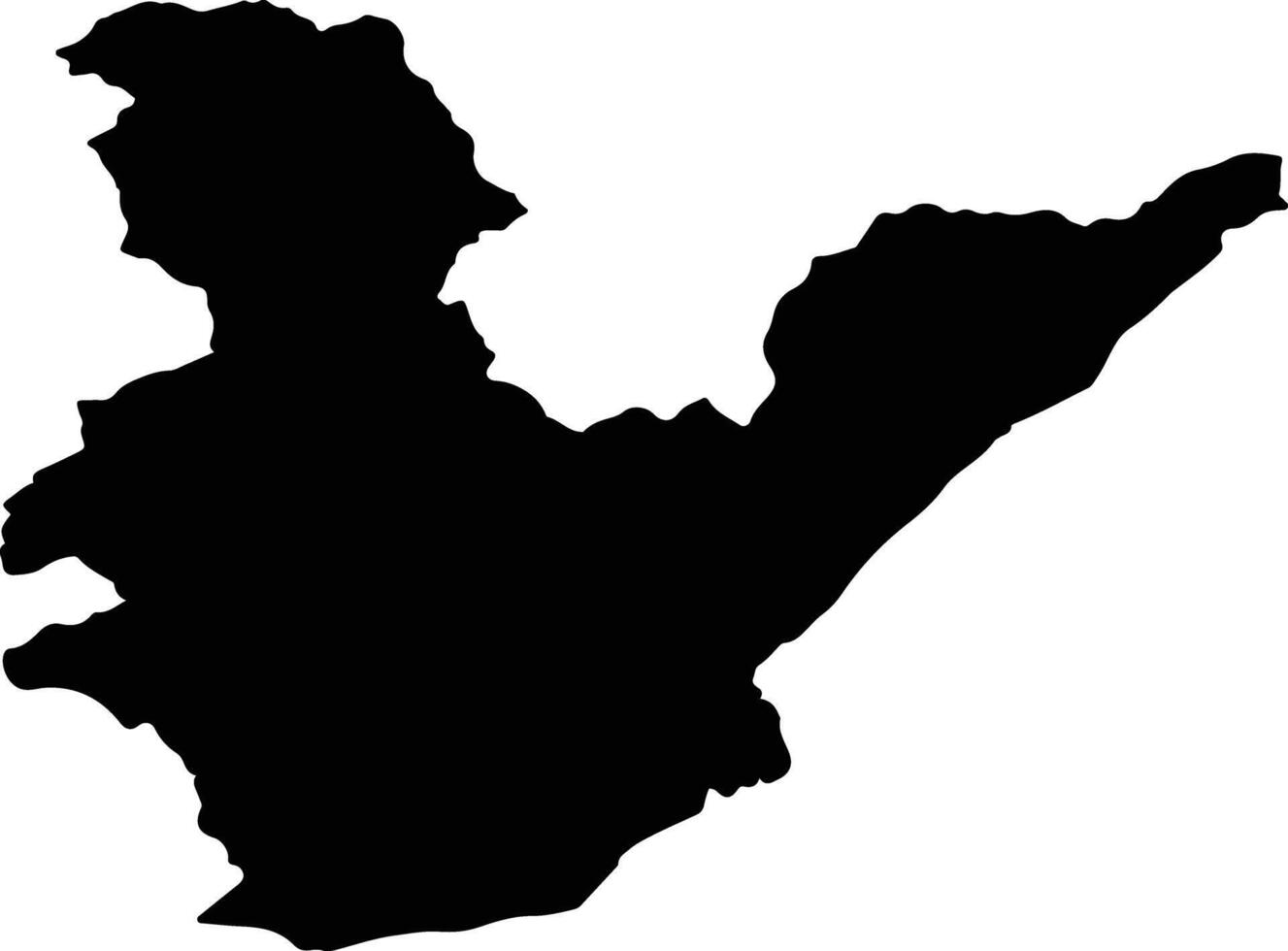 Papum Pare India silhouette map vector