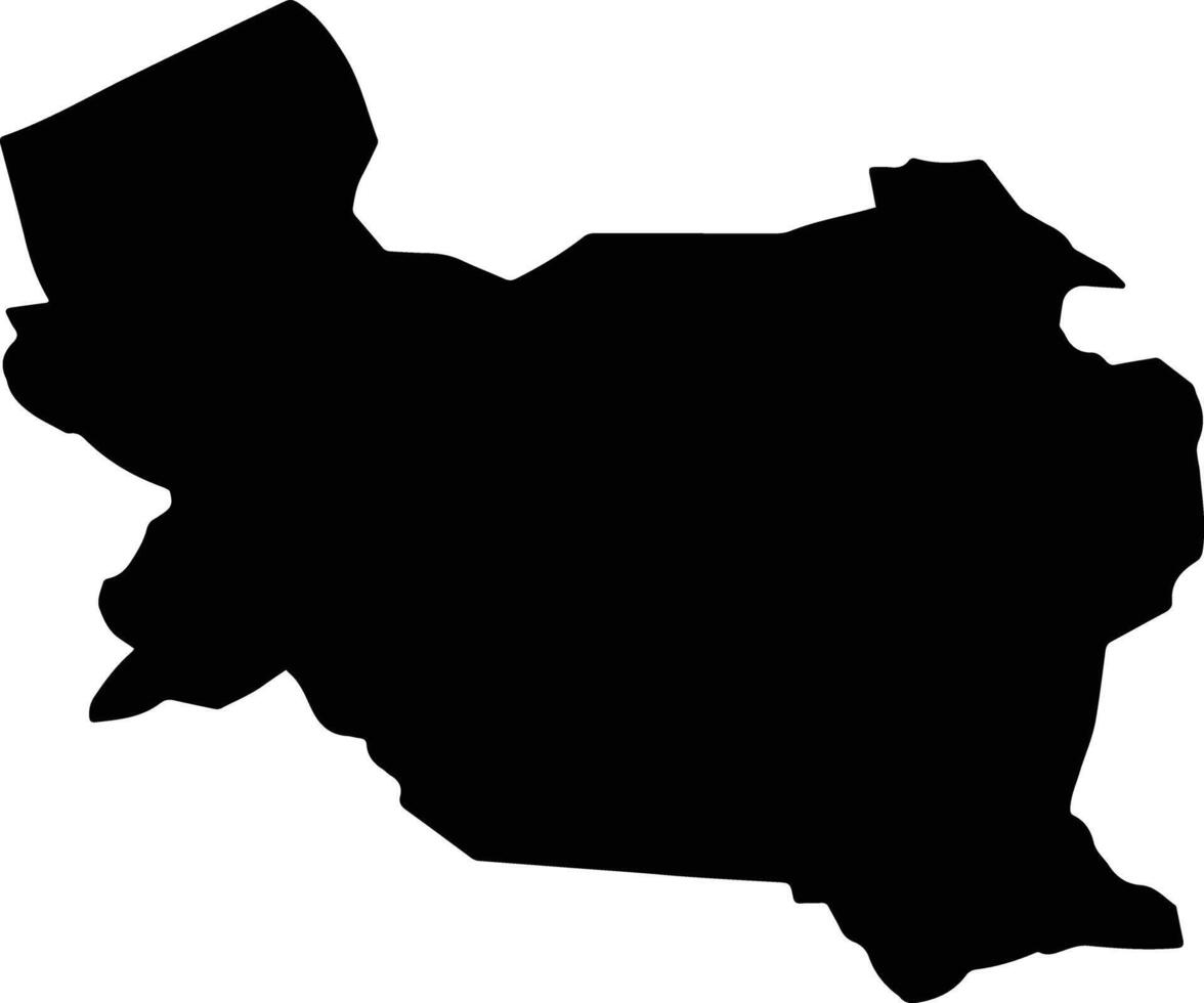 Paracho Mexico silhouette map vector