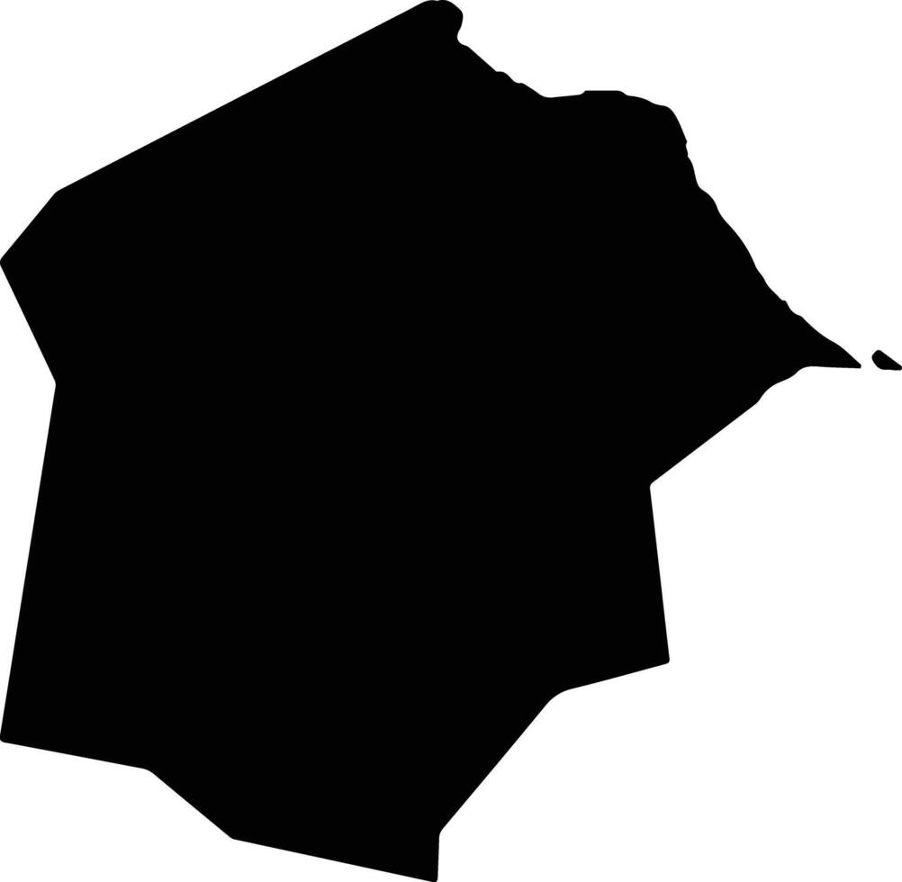 Paraipaba Brazil silhouette map vector
