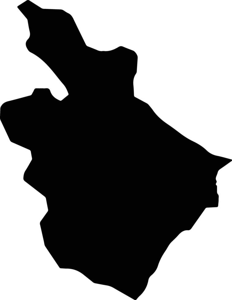 Paraiso Dominican Republic silhouette map vector