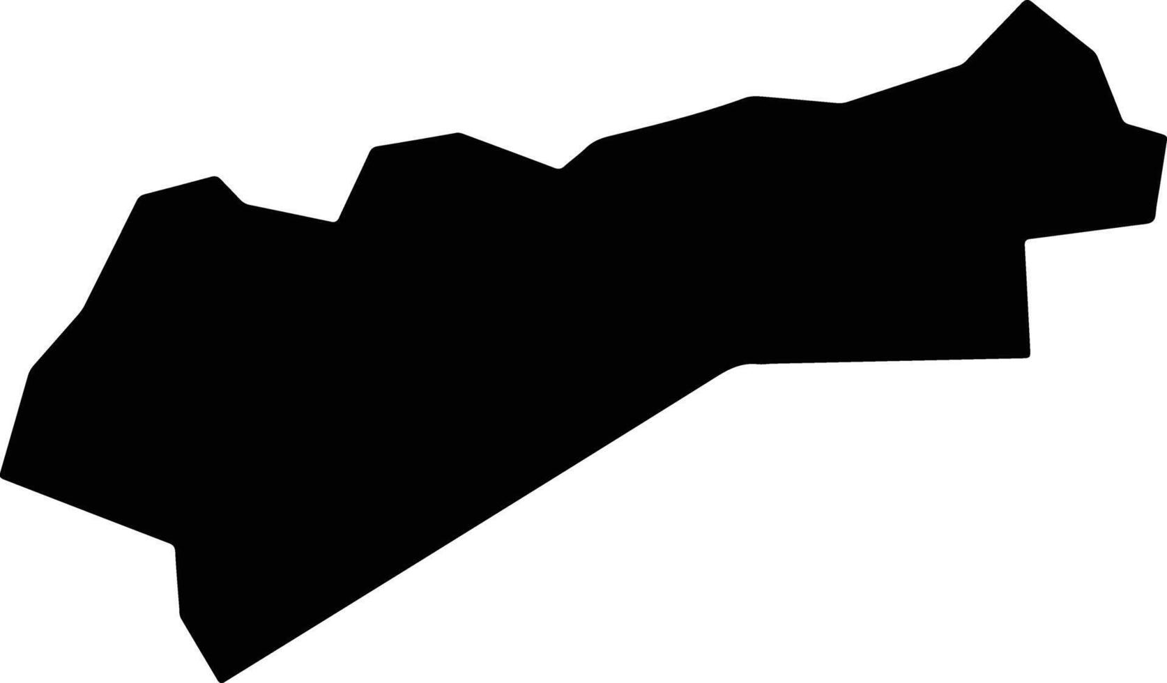 Paramoti Brazil silhouette map vector