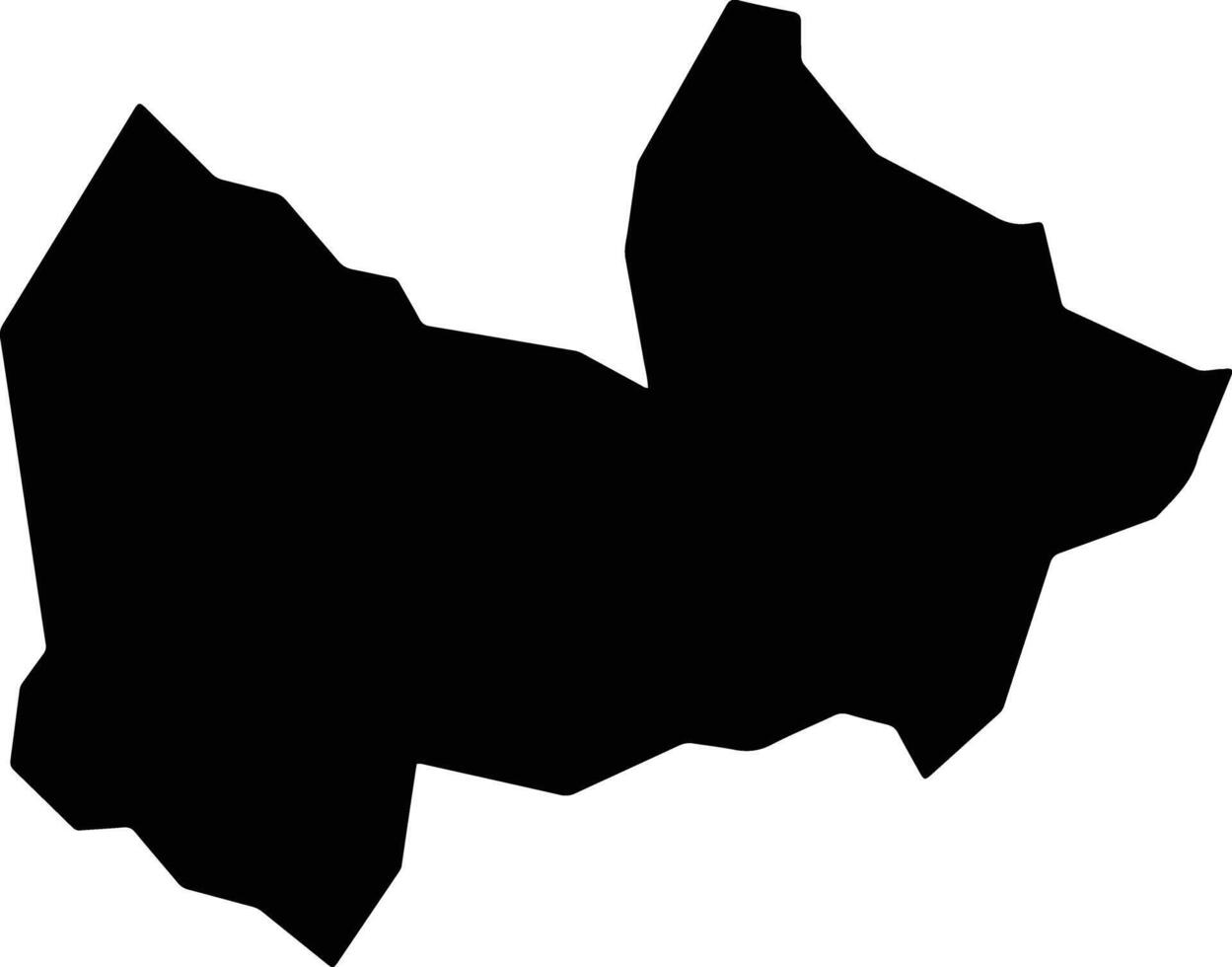 Paranaiguara Brazil silhouette map vector