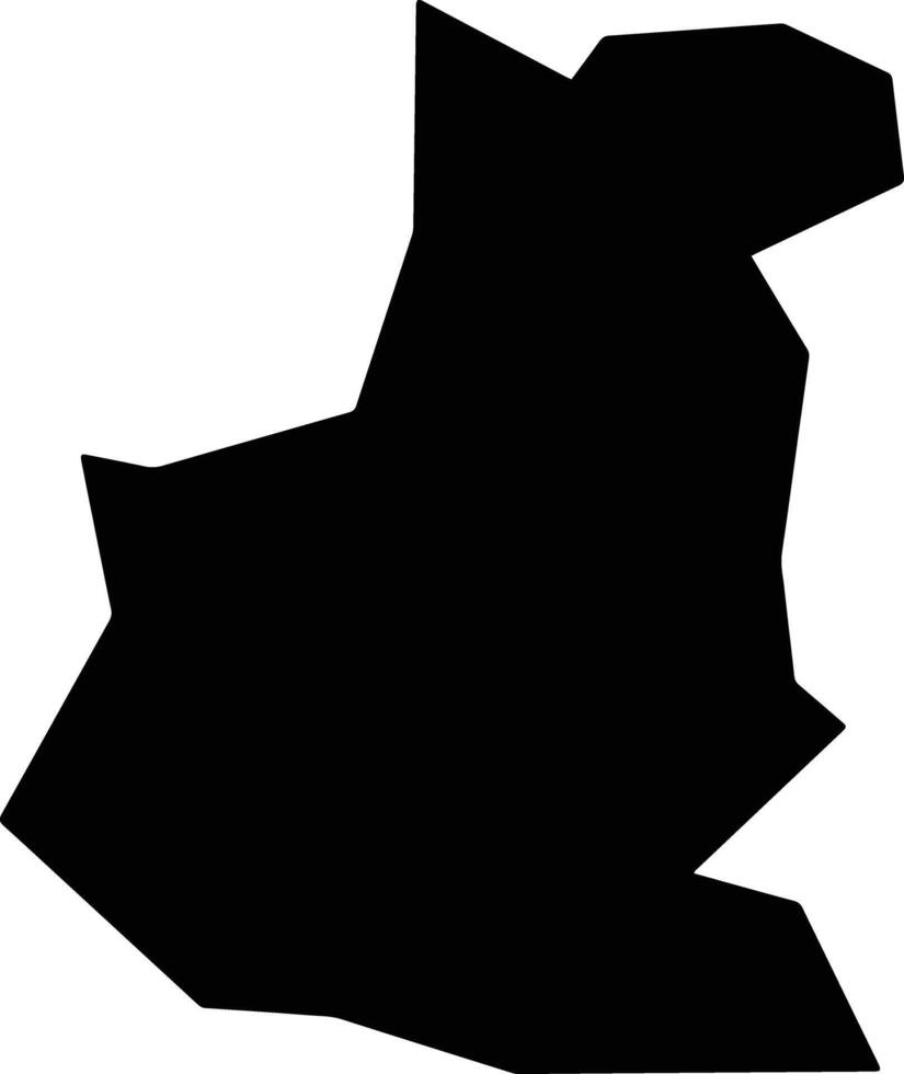 Paranacity Brazil silhouette map vector