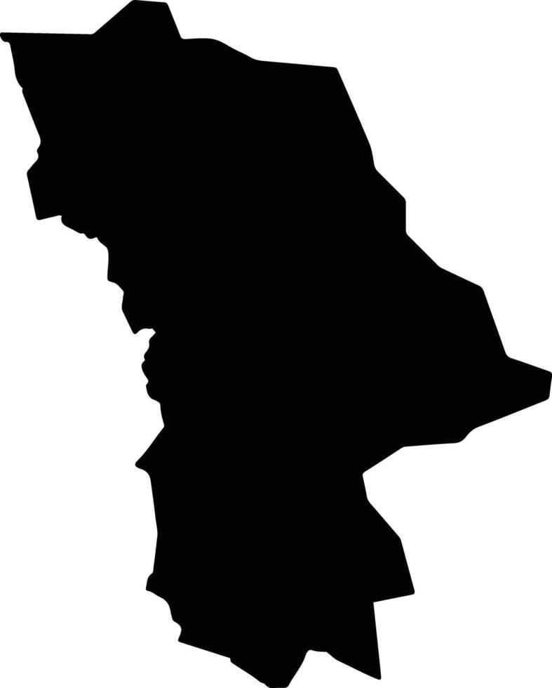 Paranhos Brazil silhouette map vector