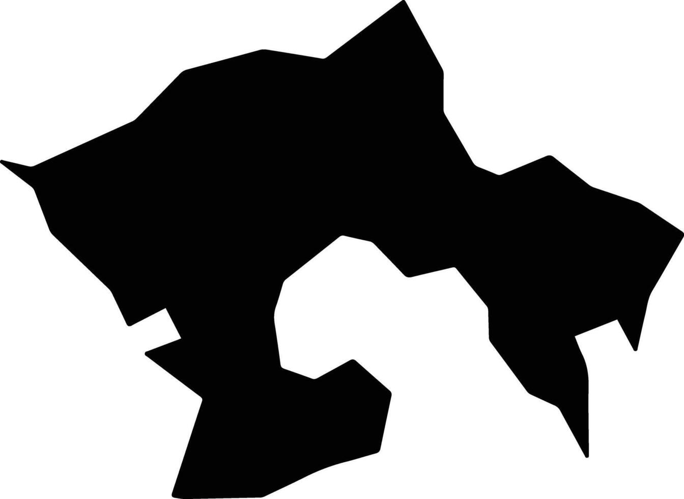 Paraopeba Brazil silhouette map vector