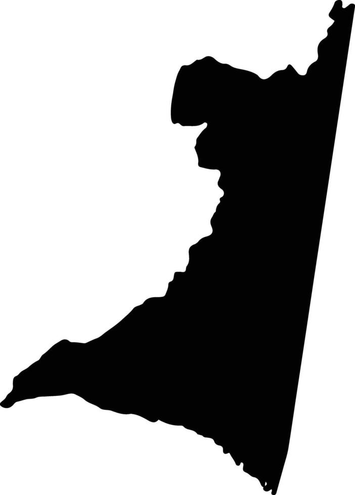 Paratebueno Colombia silhouette map vector