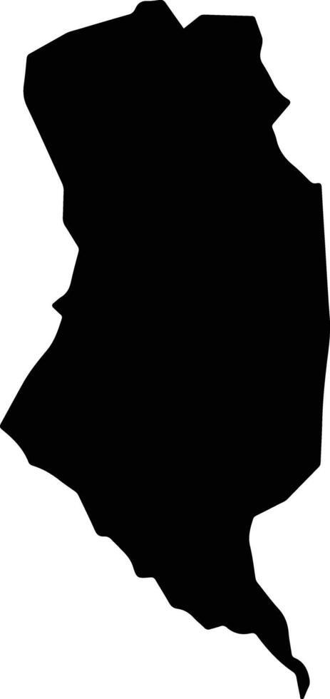 Paratinga Brazil silhouette map vector