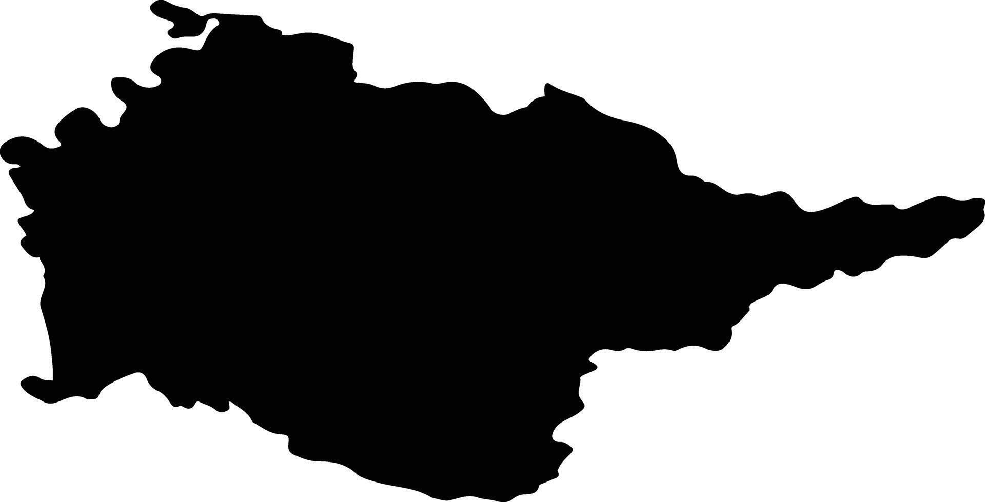 PARAU Romania silhouette map vector