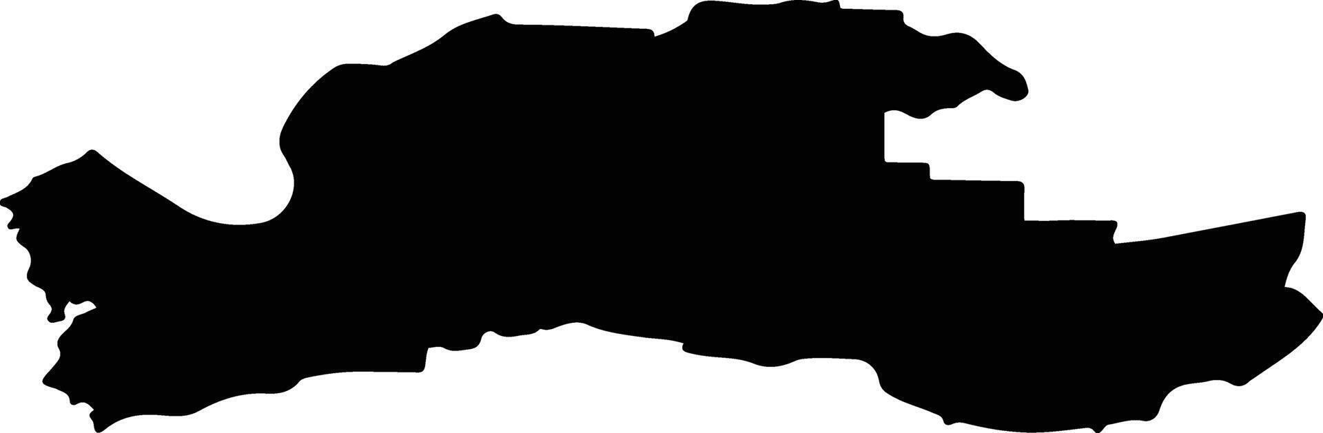 PARDINA Romania silhouette map vector