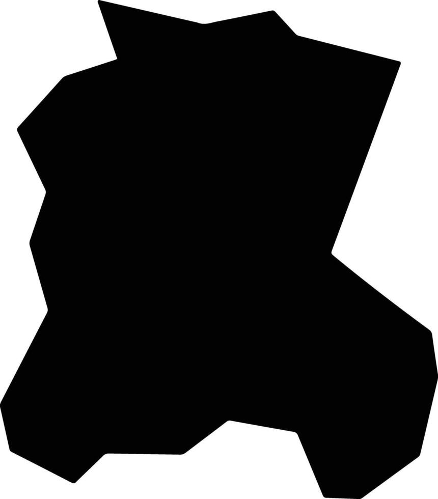 Parelhas Brazil silhouette map vector