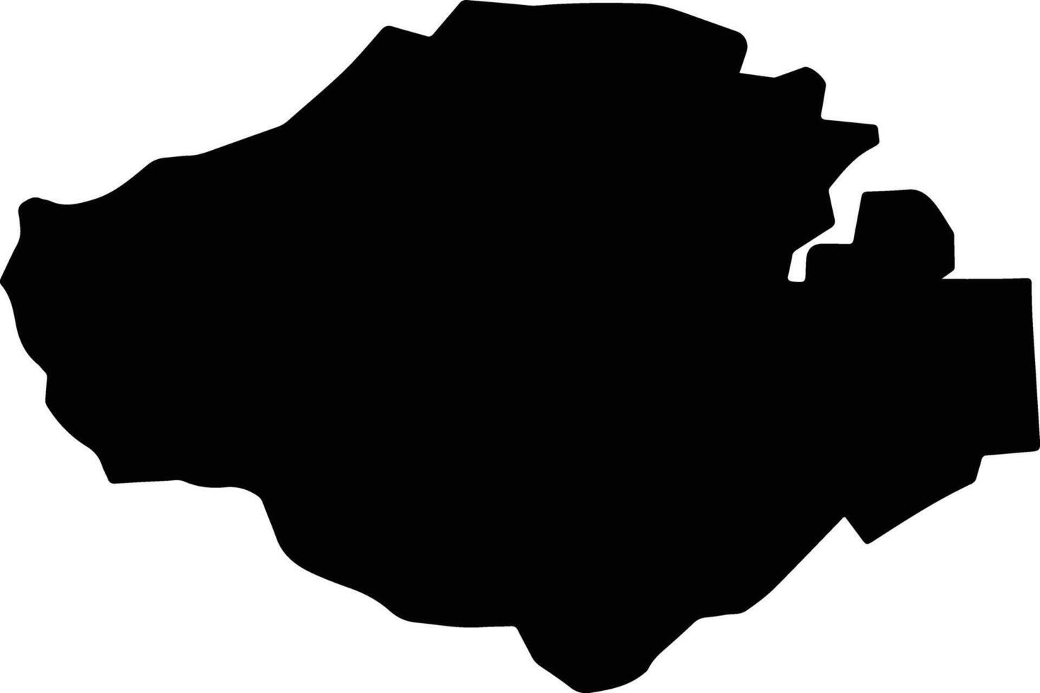 PARGARESTI Romania silhouette map vector