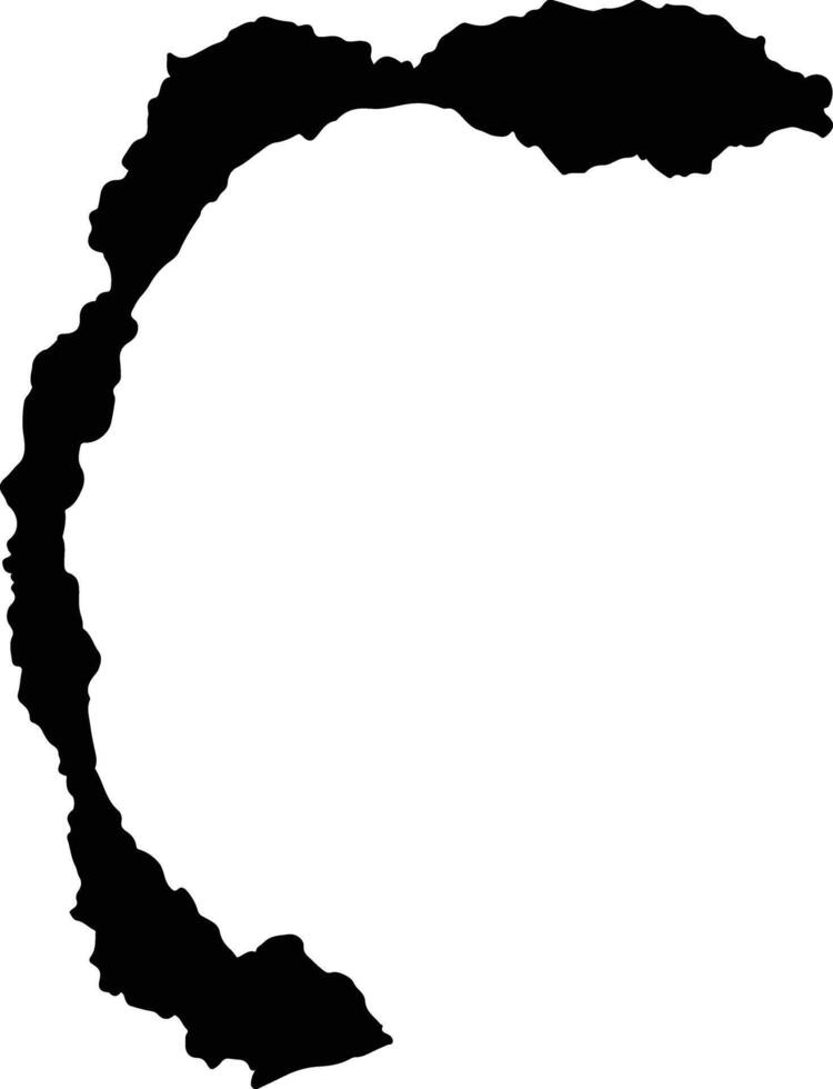 Parigi Moutong Indonesia silhouette map vector