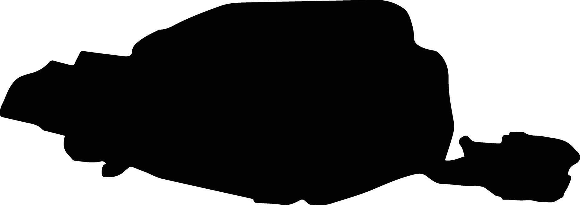 Paris France silhouette map vector
