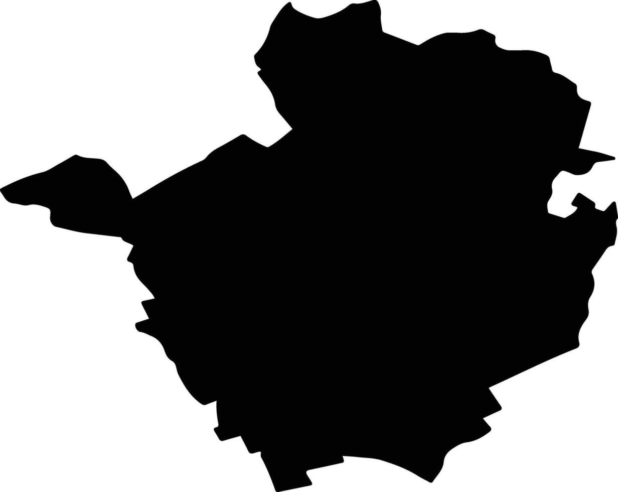 PARJOL Romania silhouette map vector