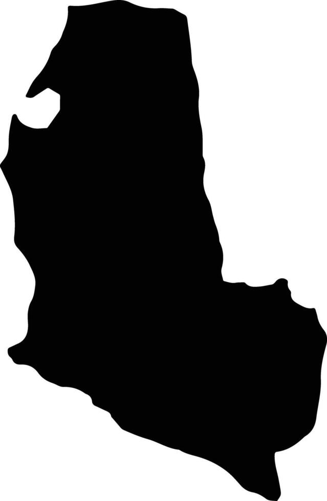 Parottee Jamaica silhouette map vector