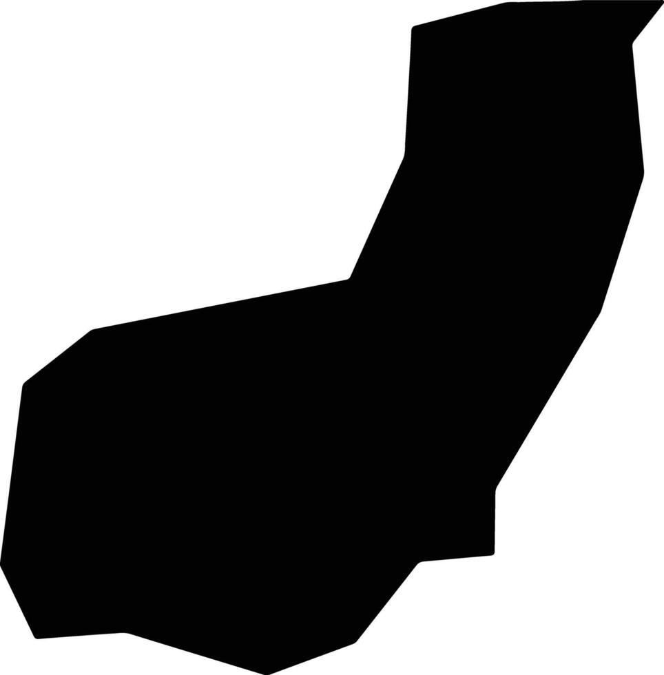 Parramos Guatemala silhouette map vector