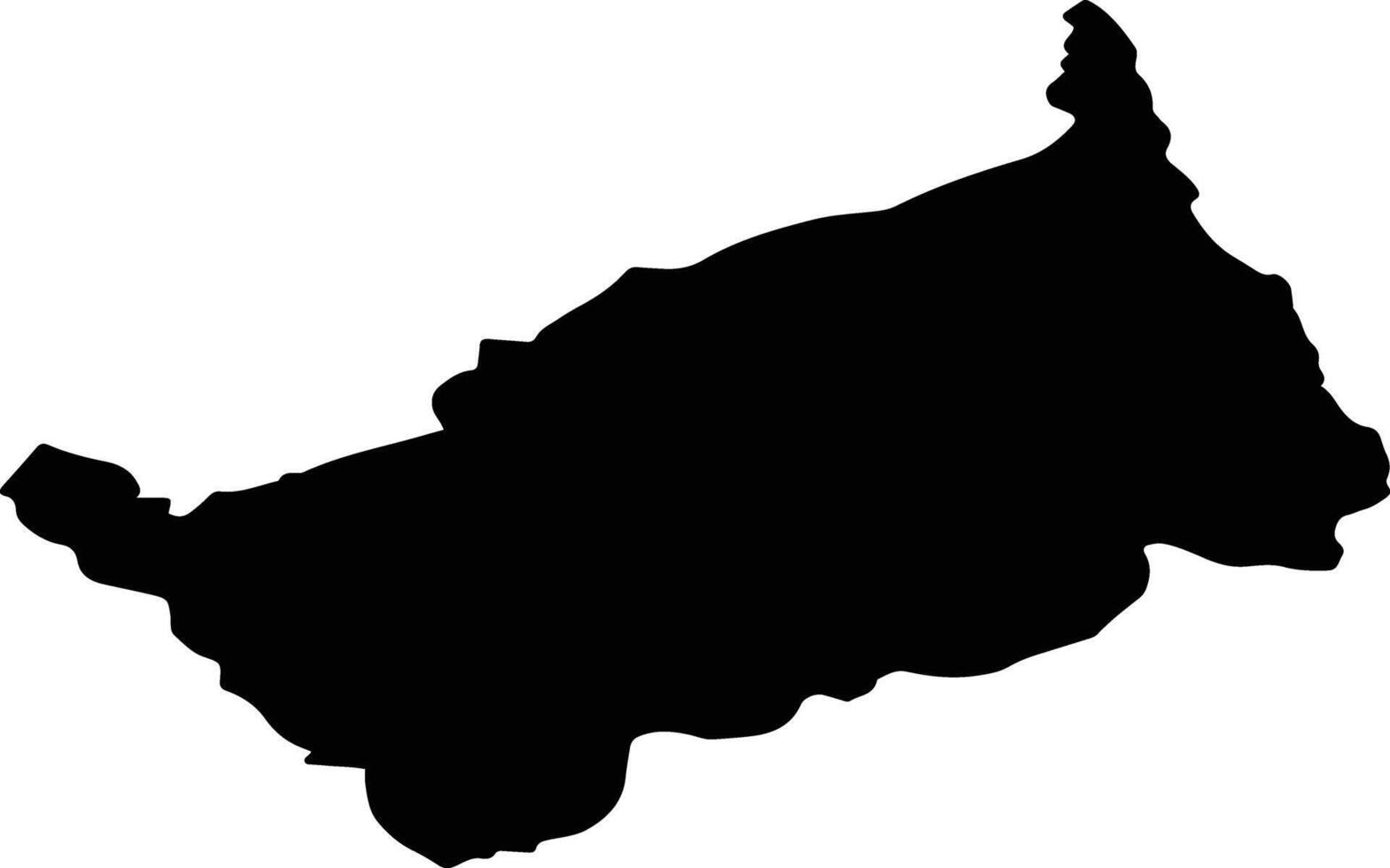 PARSCOV Romania silhouette map vector