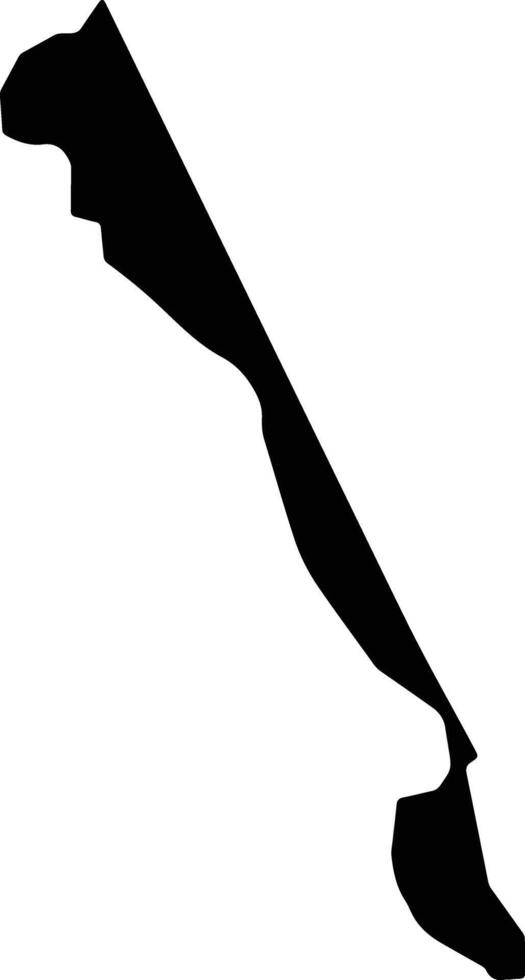 Part of Banana Ground Jamaica silhouette map vector