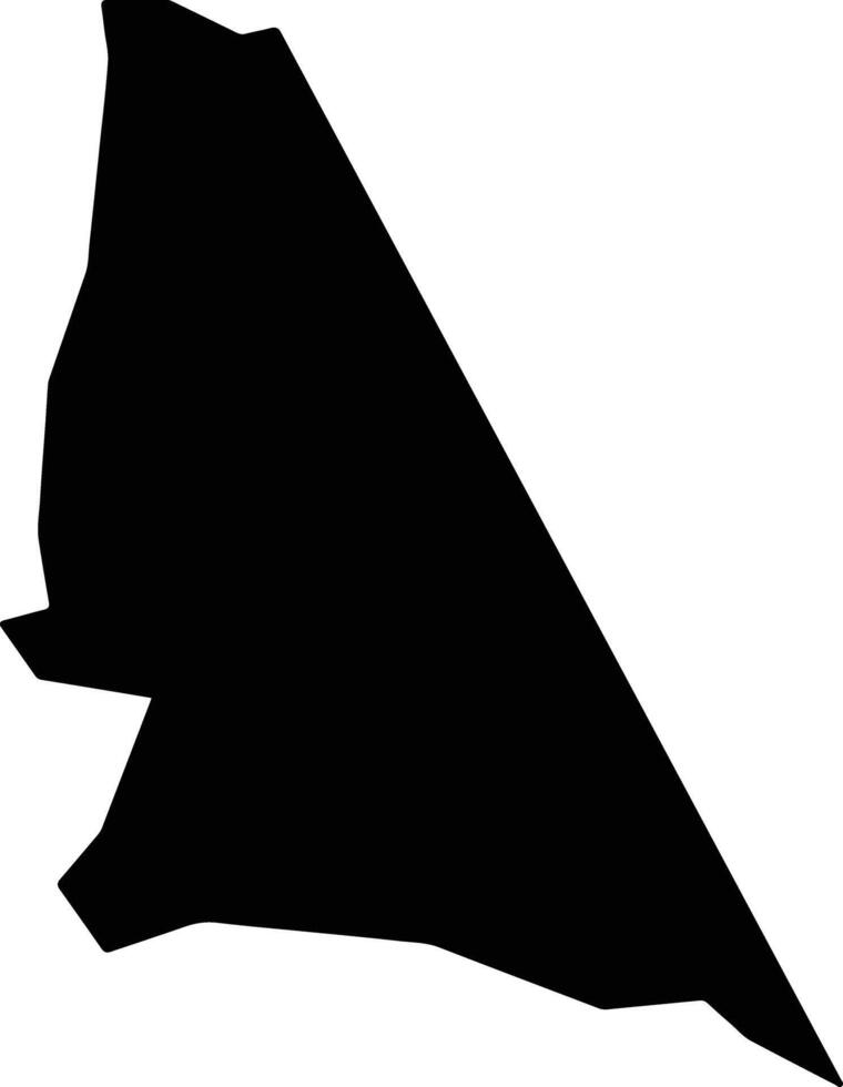 Part of Spaldings Jamaica silhouette map vector