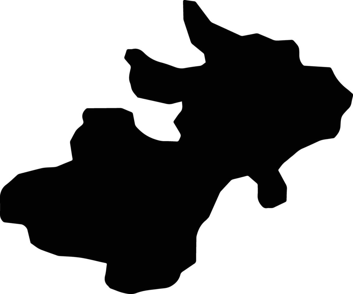Partido Dominican Republic silhouette map vector