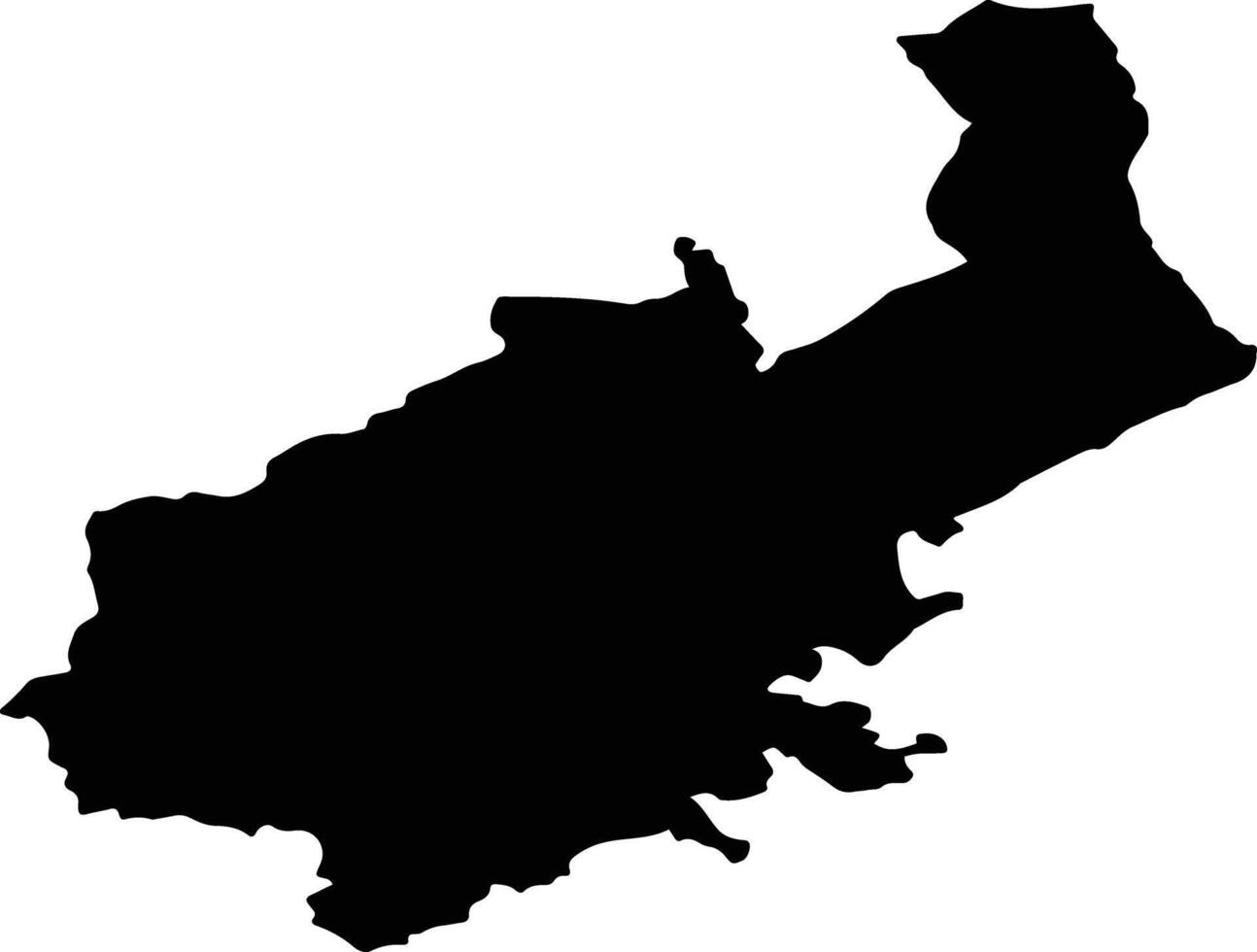 PARVA Romania silhouette map vector