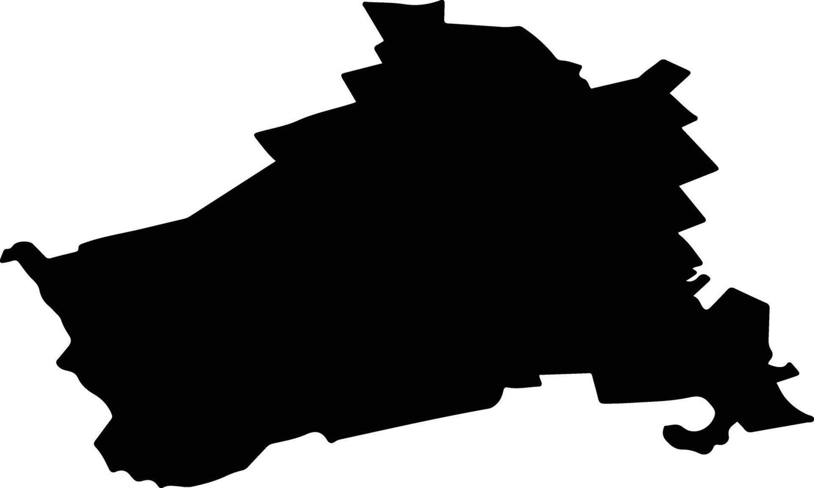 PASCANI Romania silhouette map vector