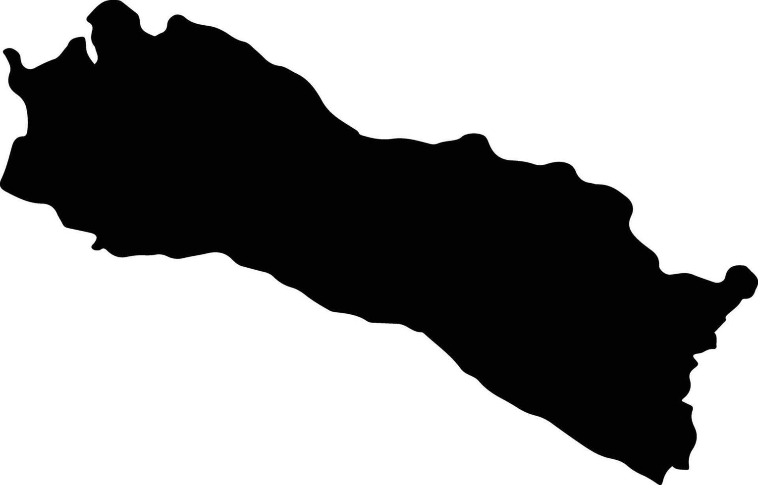 Paschim Barddhaman India silhouette map vector