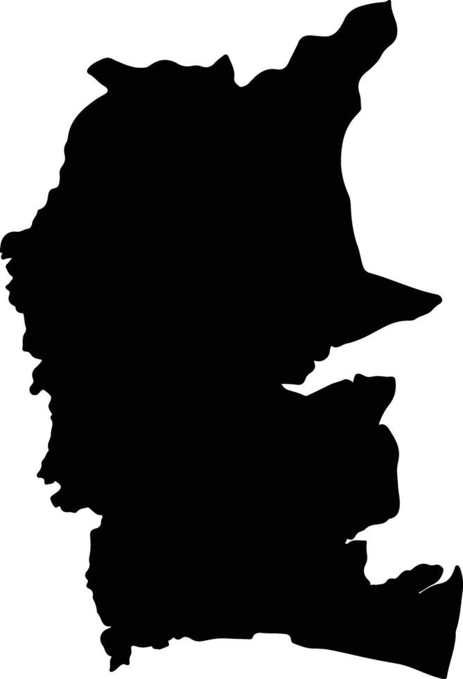 Paser Indonesia silhouette map vector
