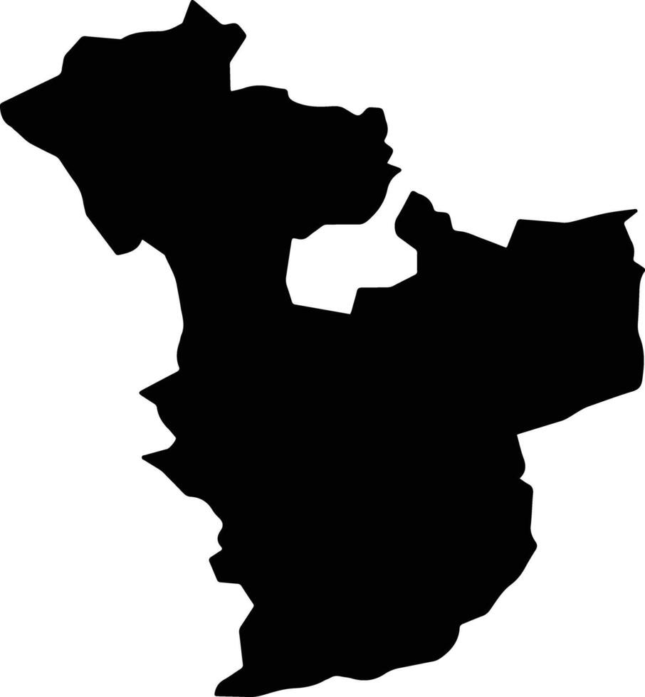 Pashtun Kot Afghanistan silhouette map vector