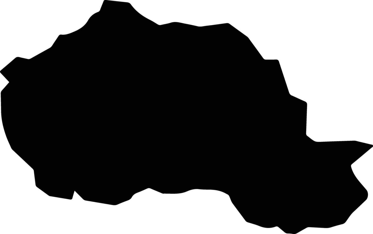 Pashtun Zarghun Afghanistan silhouette map vector