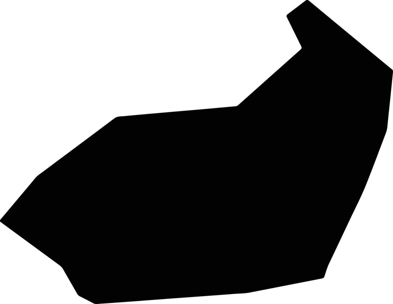 Passa Sete Brazil silhouette map vector