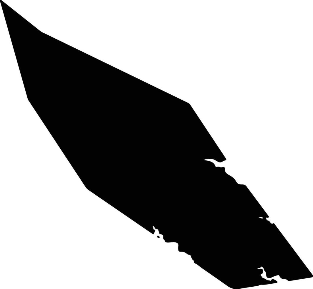 Pasquotank United States silhouette map vector