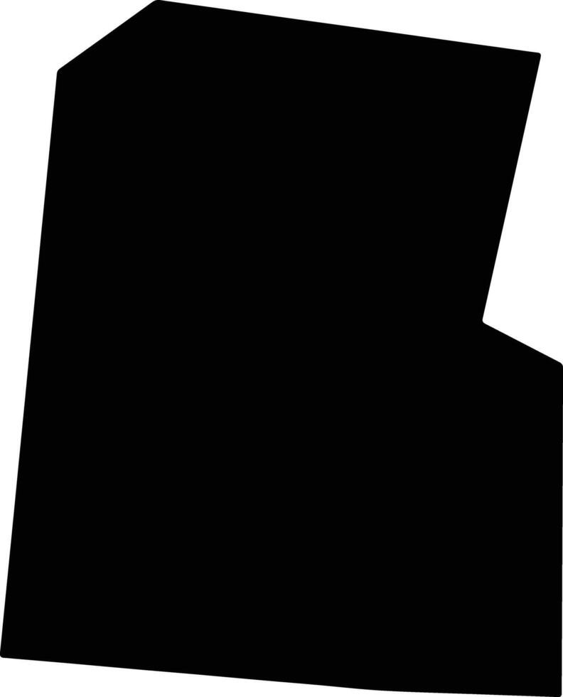 Passmore Town Jamaica silhouette map vector
