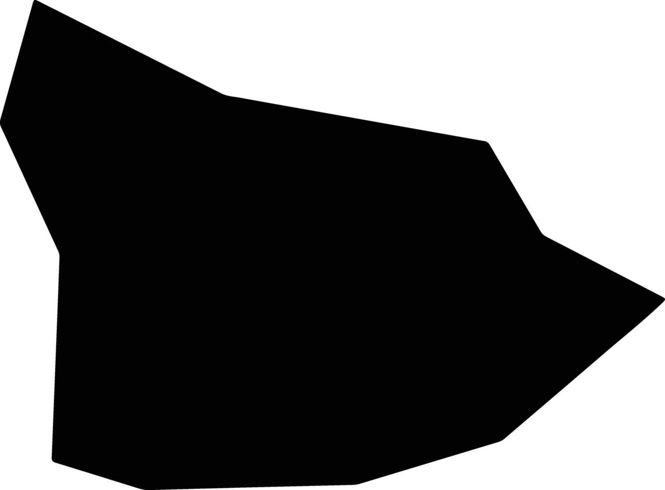 Pastdargom Uzbekistan silhouette map vector