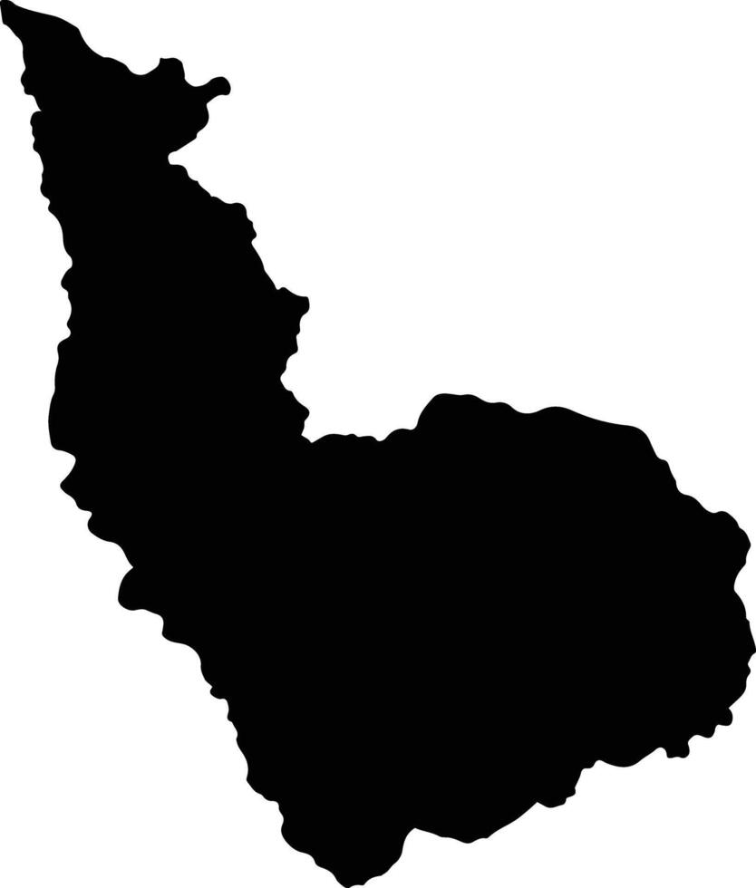 Pataz Peru silhouette map vector