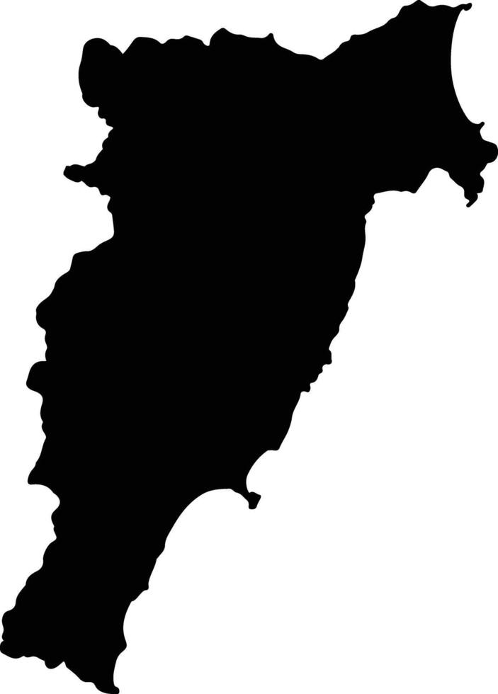 Pathio Thailand silhouette map vector