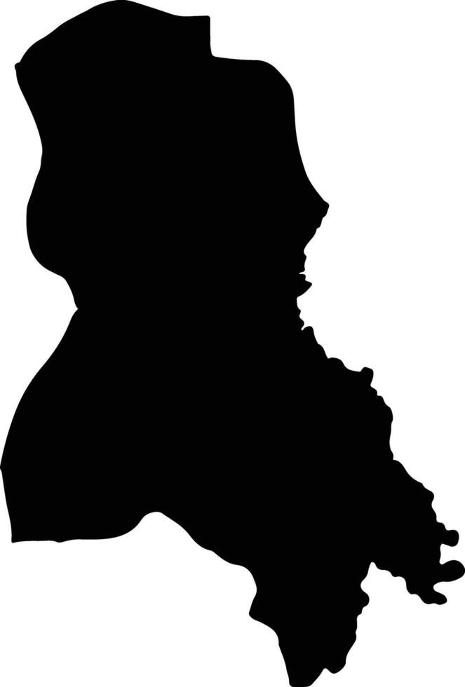 Pathoomphone Laos silhouette map vector