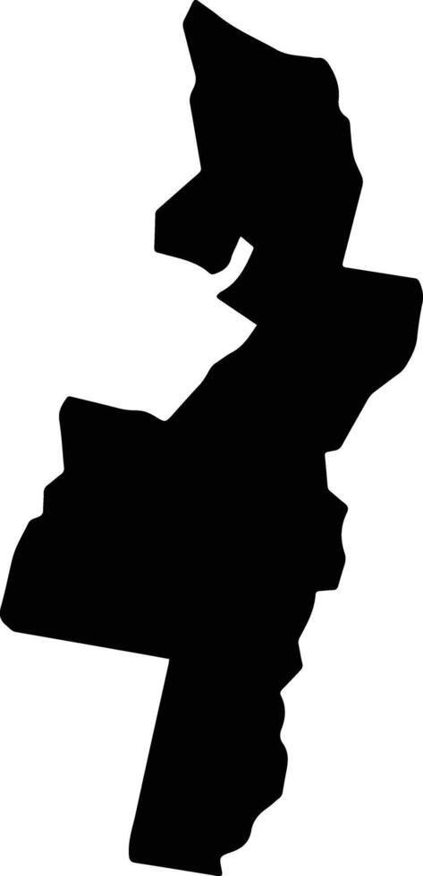 Patulul Guatemala silhouette map vector