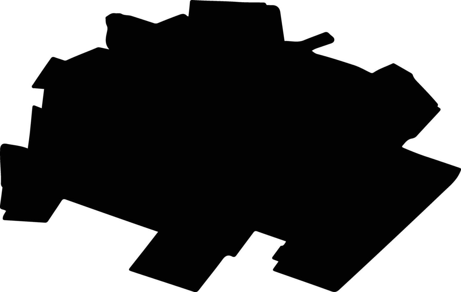 PATULELE Romania silhouette map vector