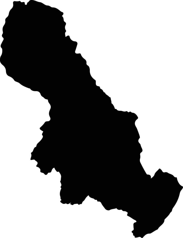 Pauna Colombia silhouette map vector