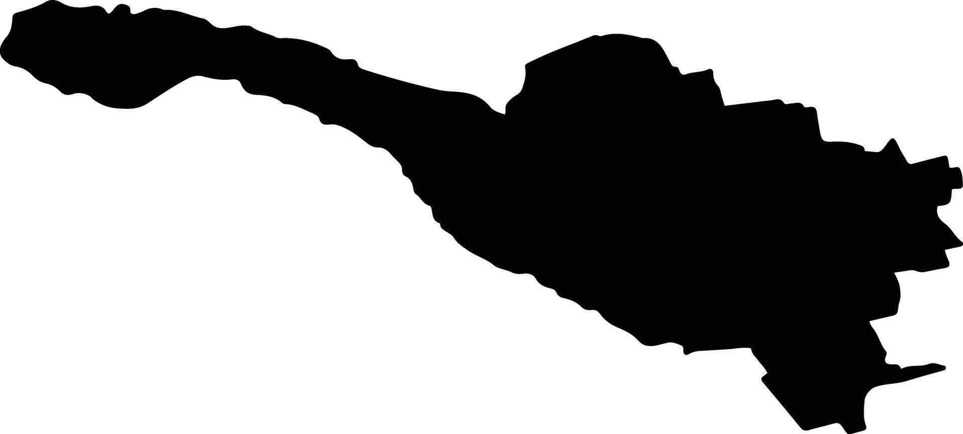 PAUNESTI Romania silhouette map vector