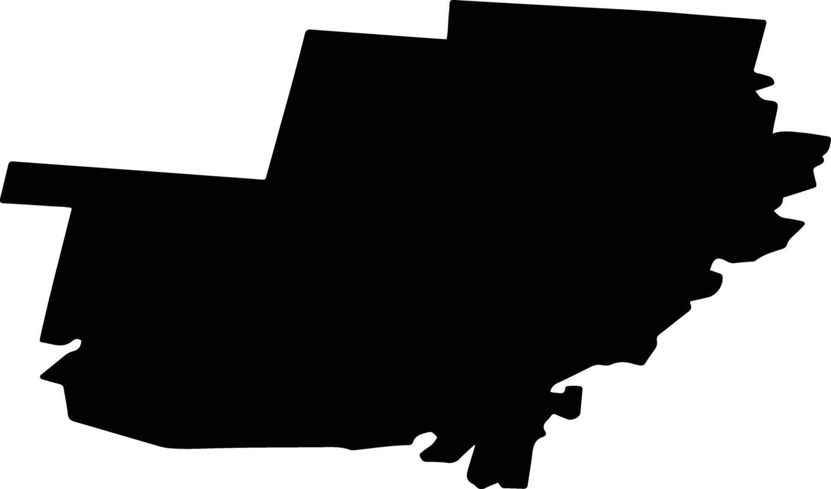 Pavinsky District Russia silhouette map vector