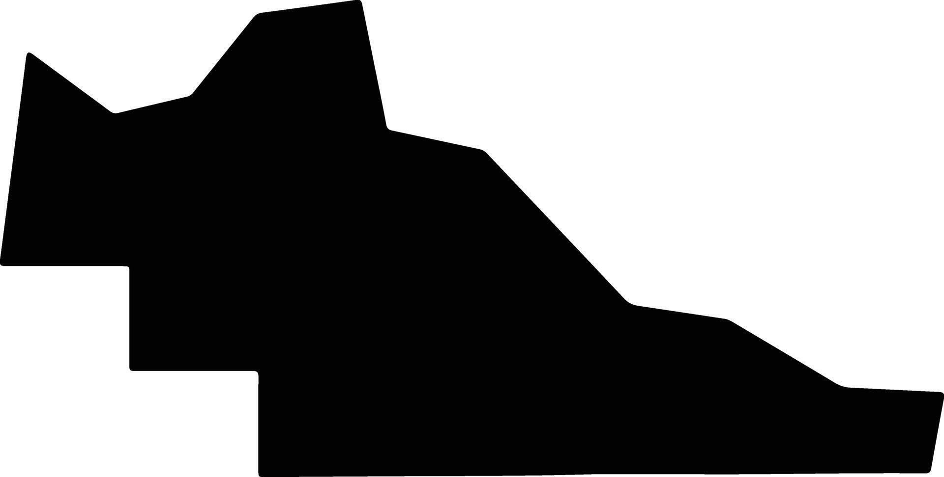 Pawnee United States silhouette map vector
