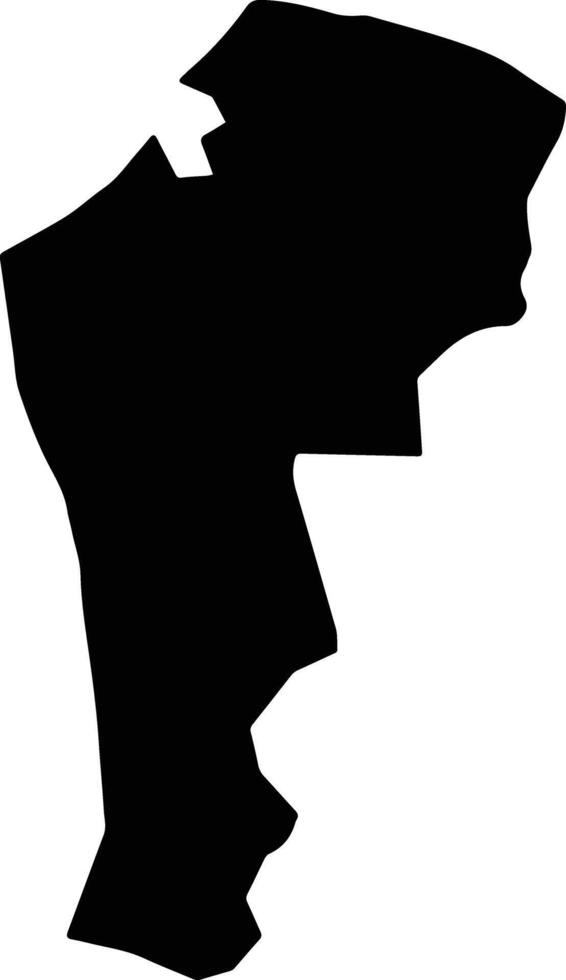 Peam Ro Cambodia silhouette map vector