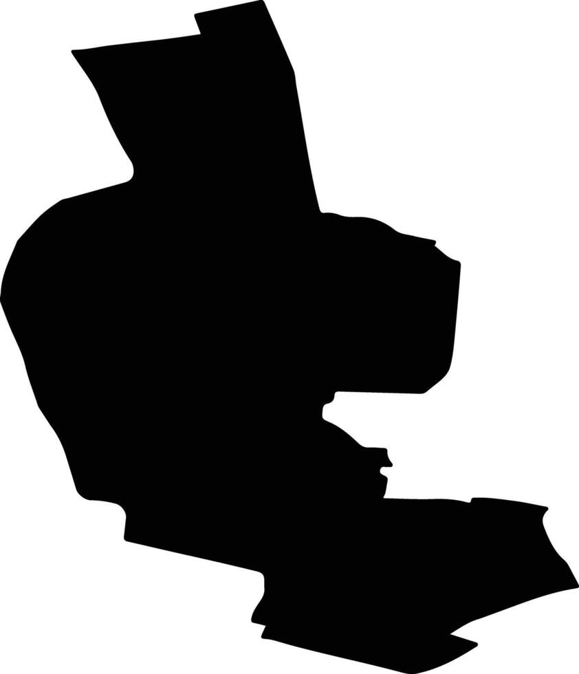 PECENEAGA Romania silhouette map vector