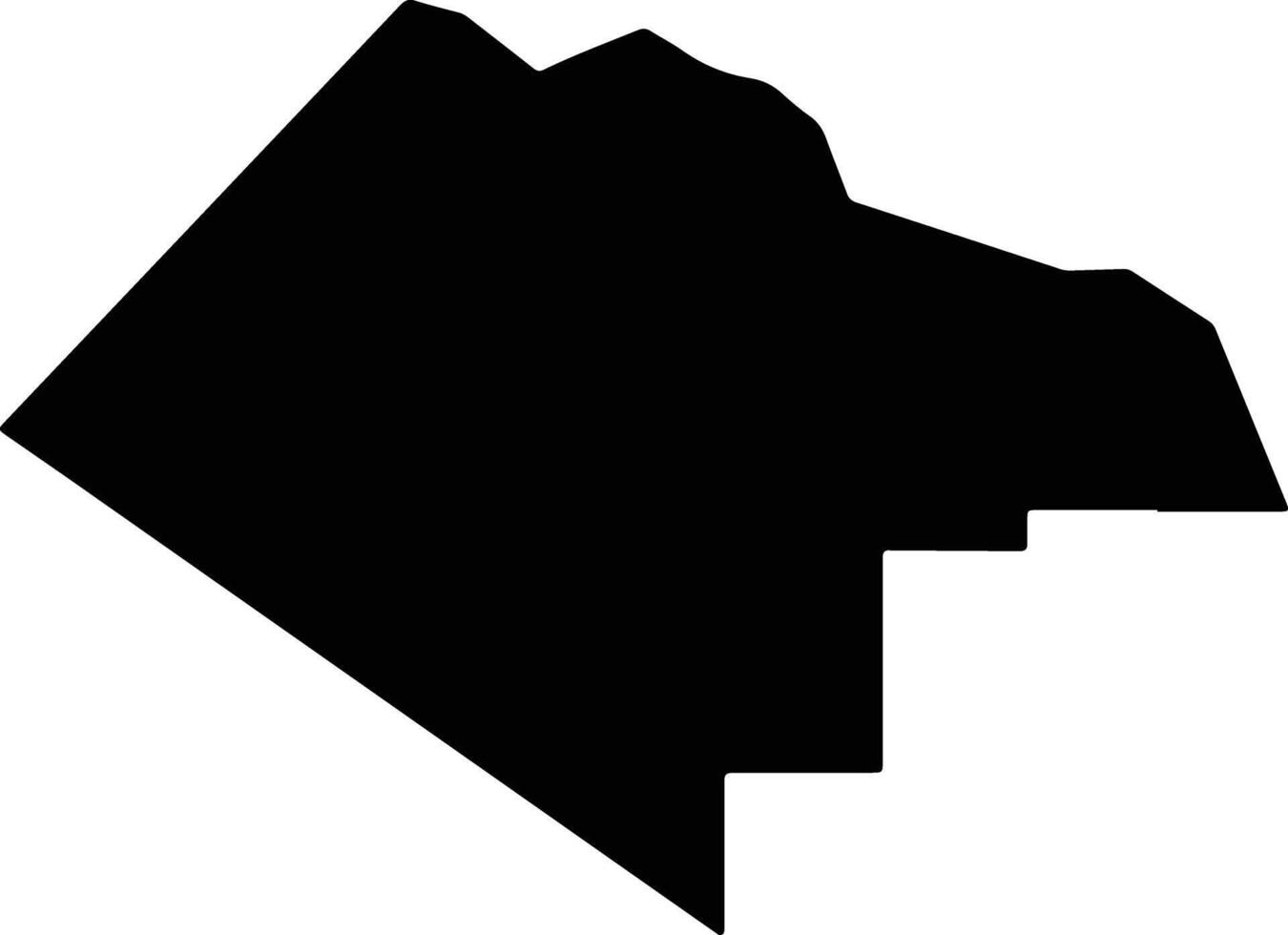 Pecos United States silhouette map vector
