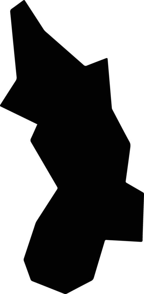 Pedra Bonita Brazil silhouette map vector